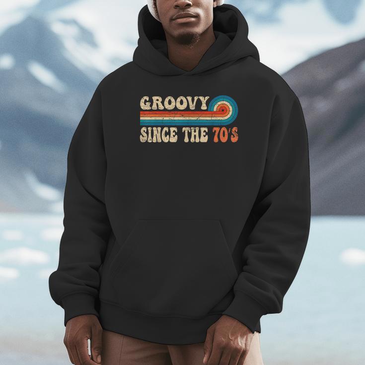Groovy Since The 70s Aesthetic Nostalgia 1970's Retro Unisex Hoodie Groovy Since The 70s Aesthetic Nostalgia 1970's Retro Unisex Hoodie