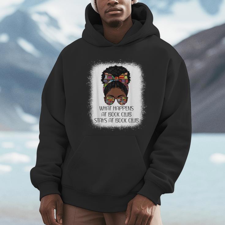 What Happens At Book Club Stays At Book Club Black Women Unisex Hoodie What Happens At Book Club Stays At Book Club Black Women Unisex Hoodie