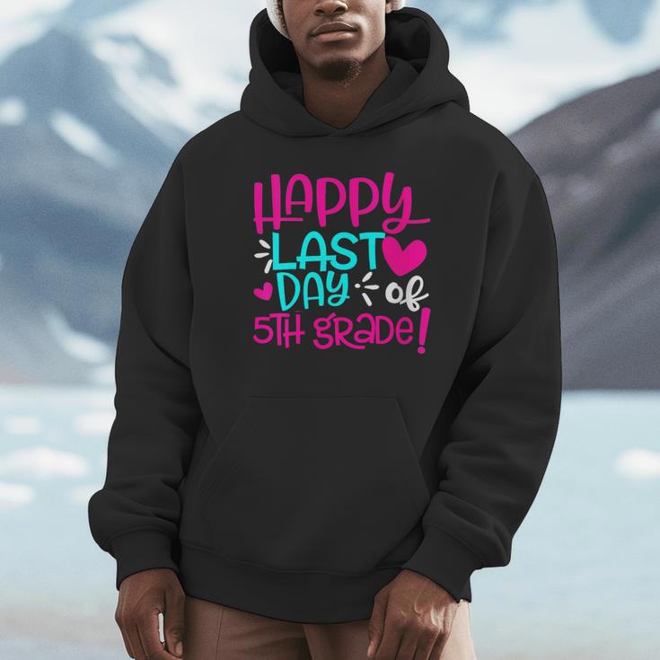 Happy Last Day Of Fifth 5th Grade Teacher Student Graduation Unisex Hoodie