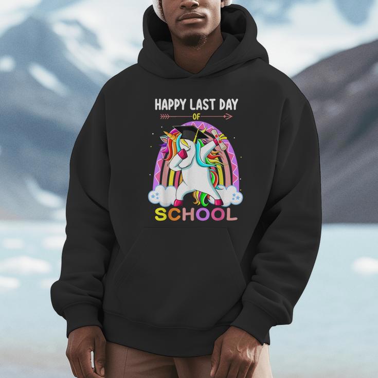 Happy Last Days Of School Graduation Class 2022 Unicorn Girl Unisex Hoodie