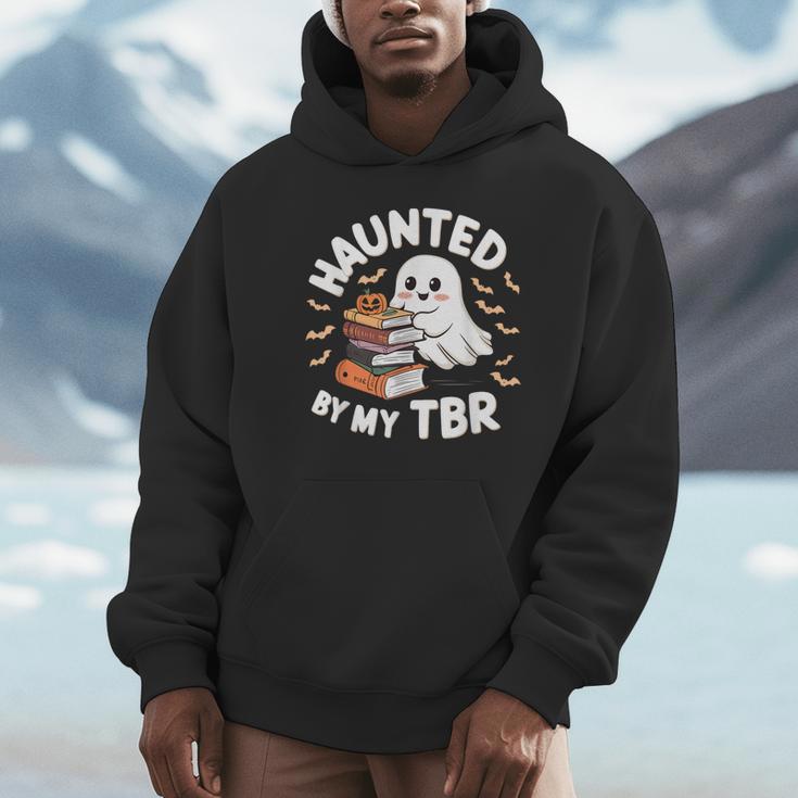 Haunted By My TBR Cute Ghost Book Reading Teacher Halloween Unisex Hoodie
