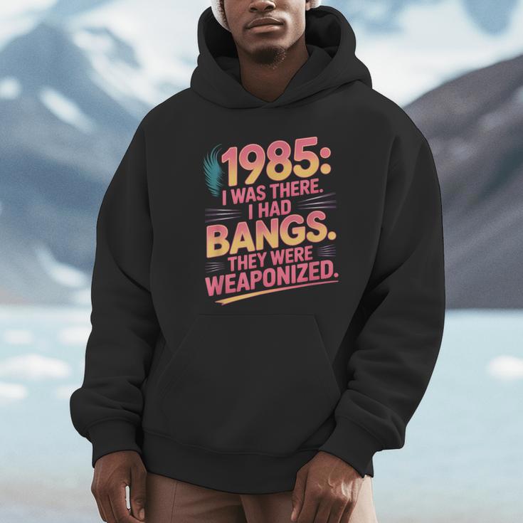 Hilarious 1985 Big Hair Bangs Joke For Gen X Nostalgia Unisex Hoodie Hilarious 1985 Big Hair Bangs Joke For Gen X Nostalgia Unisex Hoodie