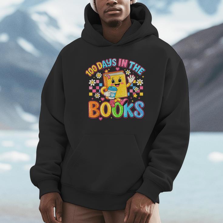 HUGvyn Preppy 100 Days In The Books Teacher Reading Coffee Unisex Hoodie