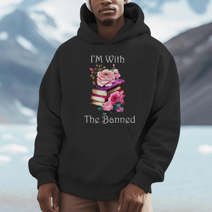I'm With The Banned Books Bold Statement Against Censorshi Unisex Hoodie