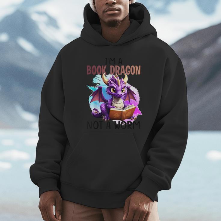 I'm A Book Dragon Not A Worm Unisex Hoodie