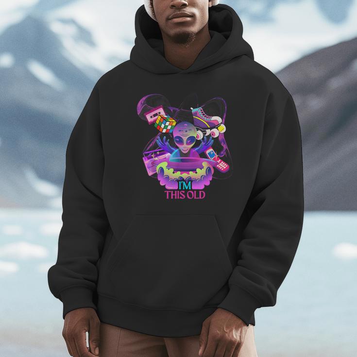 I’m This Old Retro 80s Nostalgia Alien Unisex Hoodie