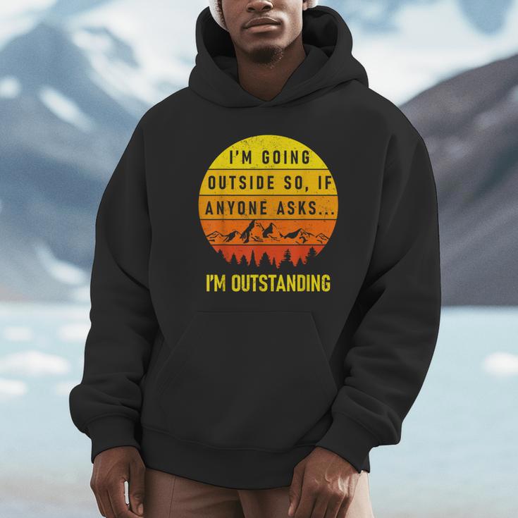 I'm Outstanding Retro Introvert Mountain Trip Lover Unisex Hoodie I'm Outstanding Retro Introvert Mountain Trip Lover Unisex Hoodie