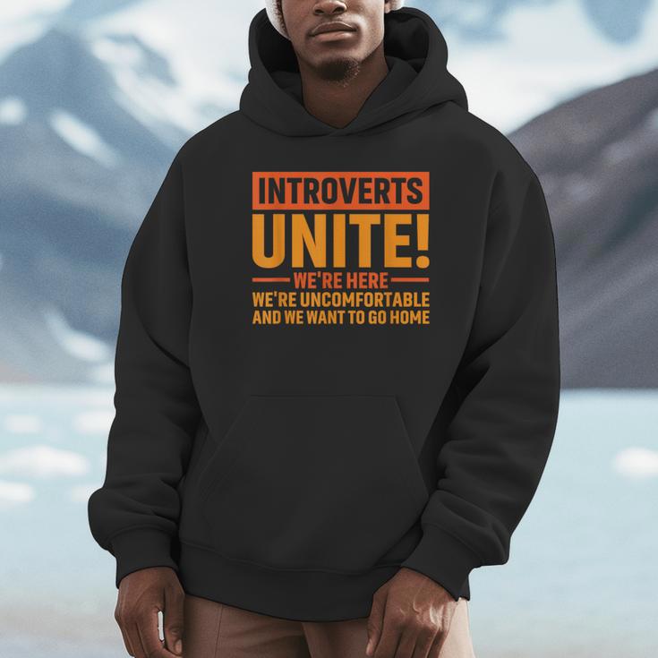 Introvert Antisocial Sarcasm Introverts Unite Anti Social Unisex Hoodie Introvert Antisocial Sarcasm Introverts Unite Anti Social Unisex Hoodie