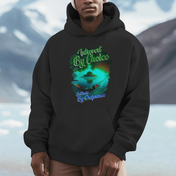 Introvert Choice Solitude By Preference Unisex Hoodie Introvert Choice Solitude By Preference Unisex Hoodie