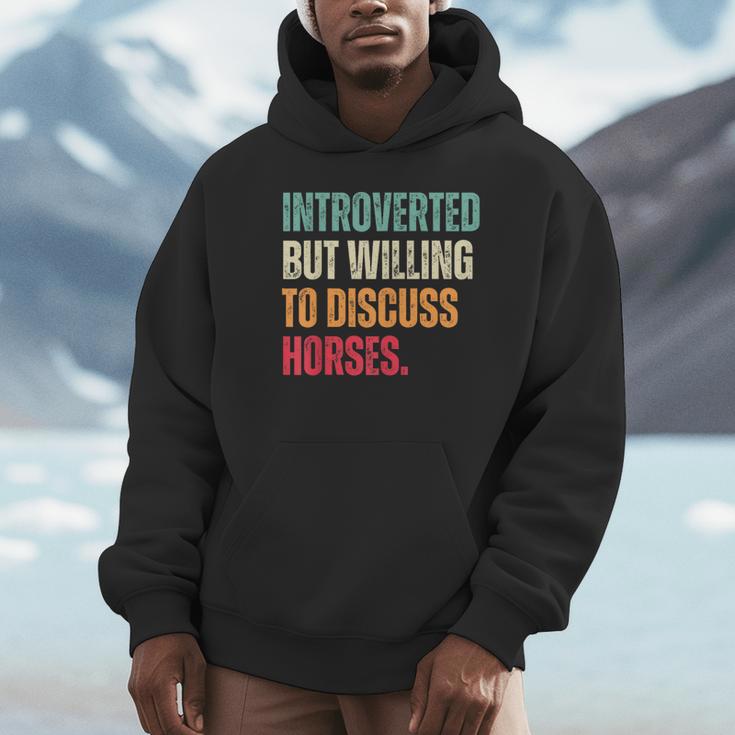 Introvert Cute Horse Lover Horse Riding Equestrian Unisex Hoodie Introvert Cute Horse Lover Horse Riding Equestrian Unisex Hoodie