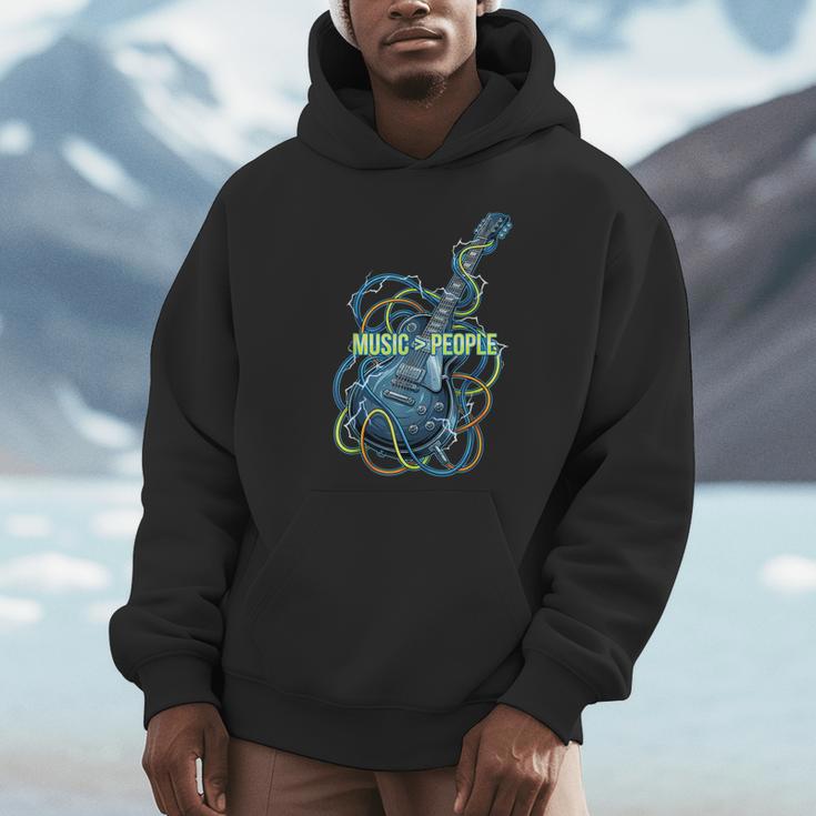 Introvert Music Lover Electric Guitar Rock Unisex Hoodie