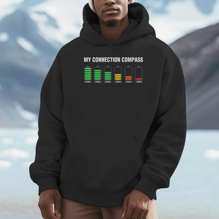 Introvert Tired Battery Unisex Hoodie Introvert Tired Battery Unisex Hoodie