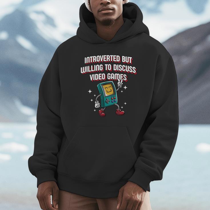 Introverted But Willing To Discuss Video Games Introvert Unisex Hoodie Introverted But Willing To Discuss Video Games Introvert Unisex Hoodie