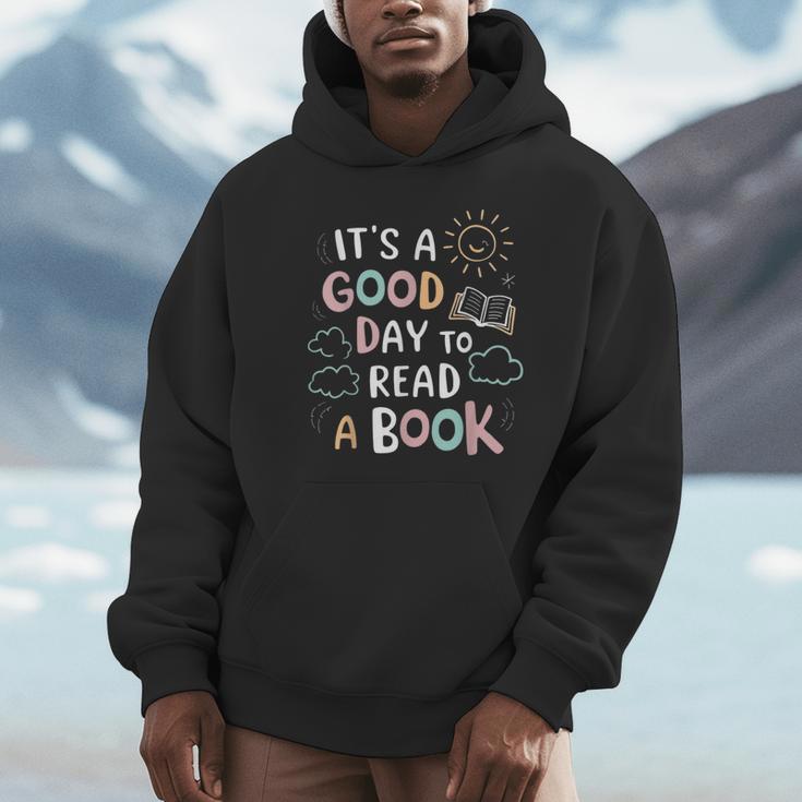 It's A Good Day To Read a Book Elementary Teacher Graphic Unisex Hoodie