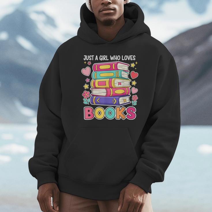 Just A Girl Who Loves Books Reading Library Unisex Hoodie Just A Girl Who Loves Books Reading Library Unisex Hoodie