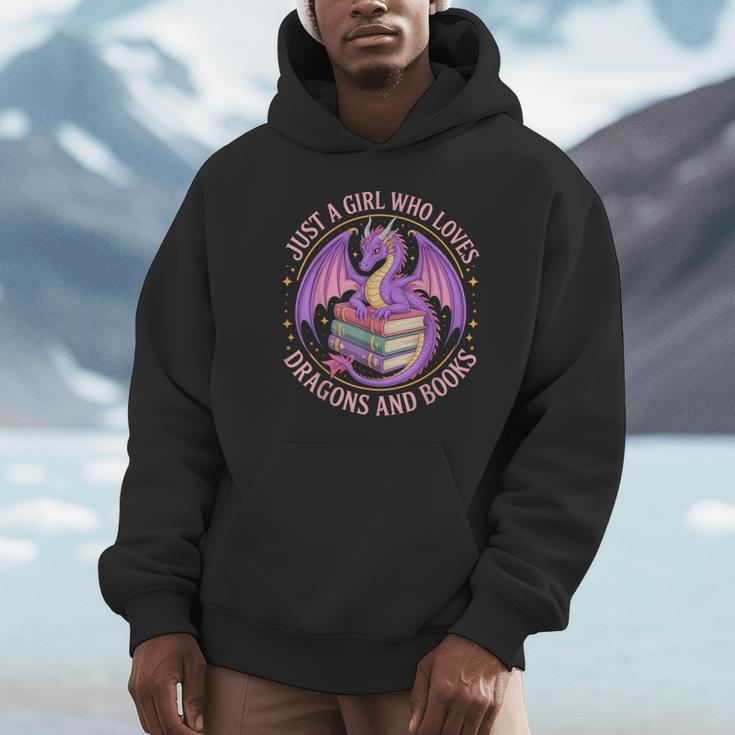 Just A Girl Who Loves Dragons And Books Fantasy Dragon Unisex Hoodie Just A Girl Who Loves Dragons And Books Fantasy Dragon Unisex Hoodie