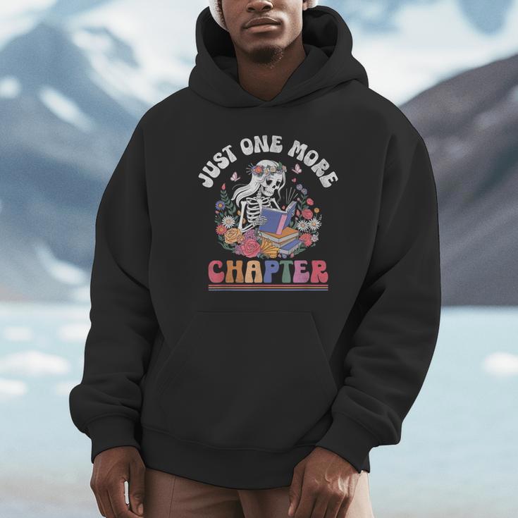 Just One More Chapter Skeleton Reading Book Bookworm Reader Unisex Hoodie Just One More Chapter Skeleton Reading Book Bookworm Reader Unisex Hoodie