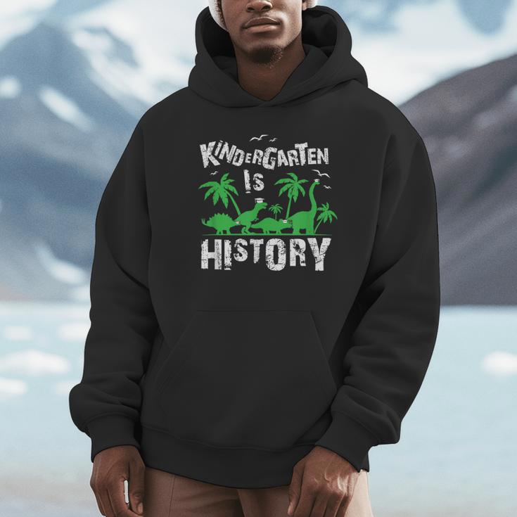 Kindergarten Is History Dinosaur Graduation Unisex Hoodie
