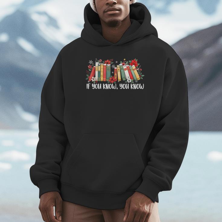 If You Know You Know 6 7 Six Seven Meme Floral Book Lover Unisex Hoodie