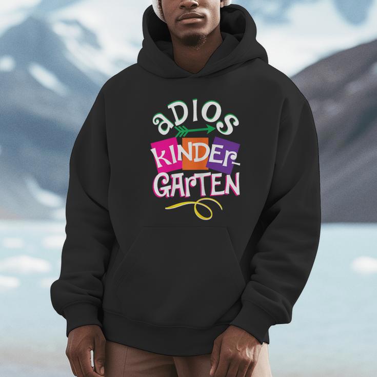 Last Day Of School Adios Kindergarten Graduation Kids Girls Unisex Hoodie