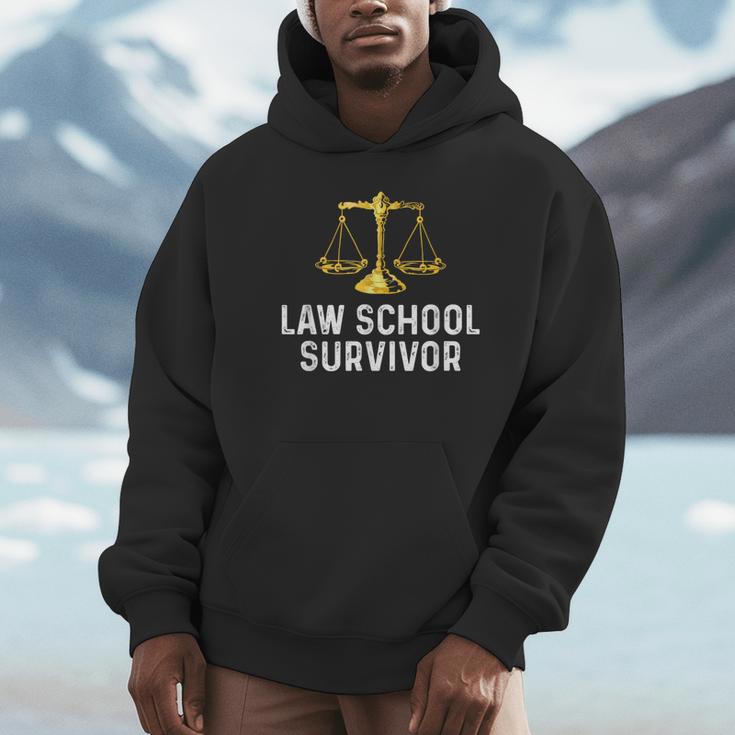 Law School Survivor Humor Law School Graduation Quote Unisex Hoodie