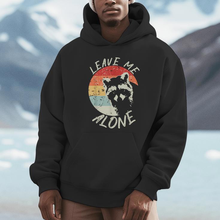 Leave Me Alone Raccoon Lover Introvert Antisocial Shy INTP Unisex Hoodie