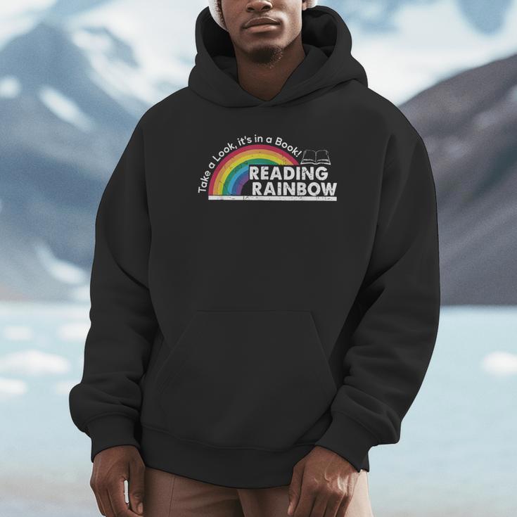 Take A Look It's In A Book Retro Reading Book Lover Unisex Hoodie