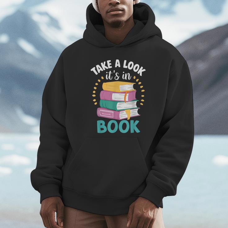 Take a Look It's In a Book Teacher Reading Apparel Unisex Hoodie Take a Look It's In a Book Teacher Reading Apparel Unisex Hoodie