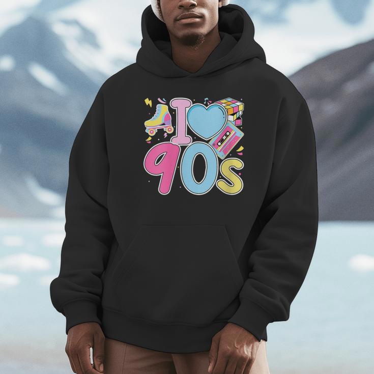I Love 90's Retro Style Nostalgia Vibe 1990's Party Unisex Hoodie I Love 90's Retro Style Nostalgia Vibe 1990's Party Unisex Hoodie