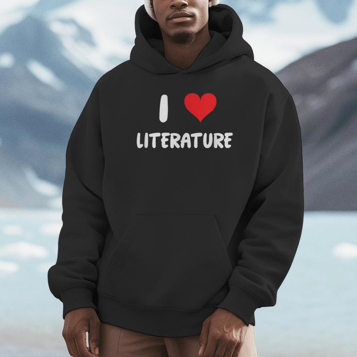I Love Literature Heart Books Writing Reading Read Write Unisex Hoodie I Love Literature Heart Books Writing Reading Read Write Unisex Hoodie