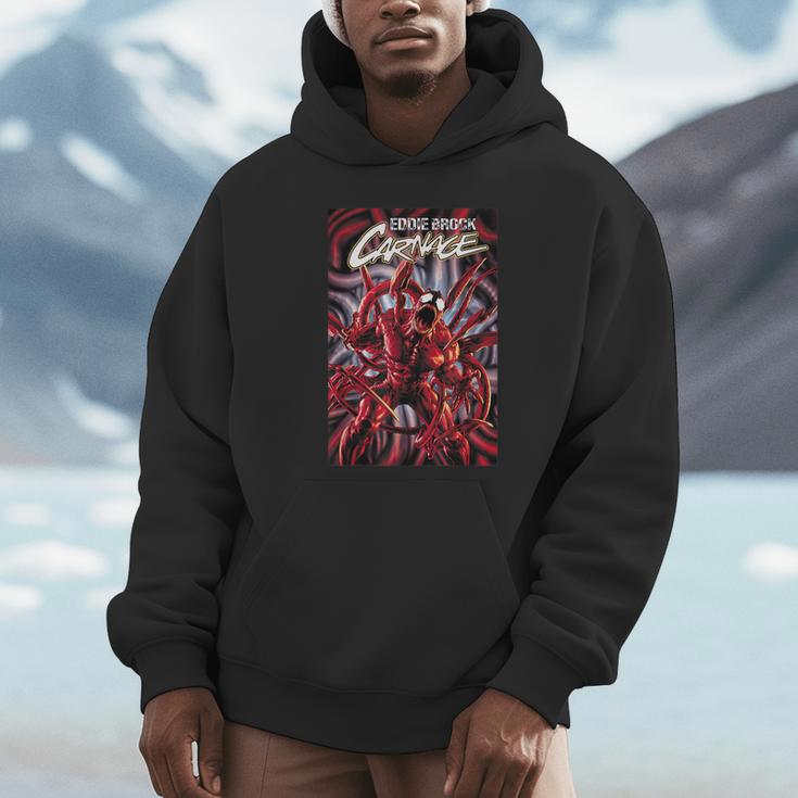 Marvel Spider-Man Eddie Brock Carnage Comic Book Cover Unisex Hoodie
