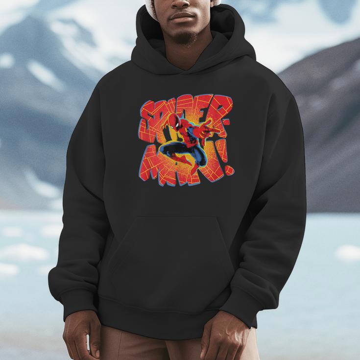 Marvel Spider-Man Peter Parker Comic Book Letter Logo Unisex Hoodie