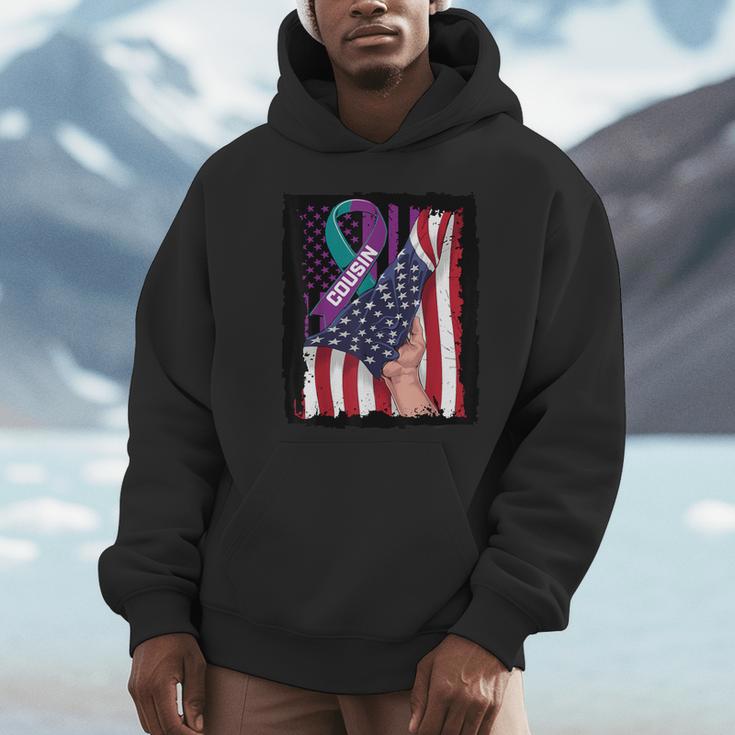 In Memory Of My Cousin Suicide Awareness American Flag Women Kids Men Unisex Hoodie In Memory Of My Cousin Suicide Awareness American Flag Women Kids Men Unisex Hoodie