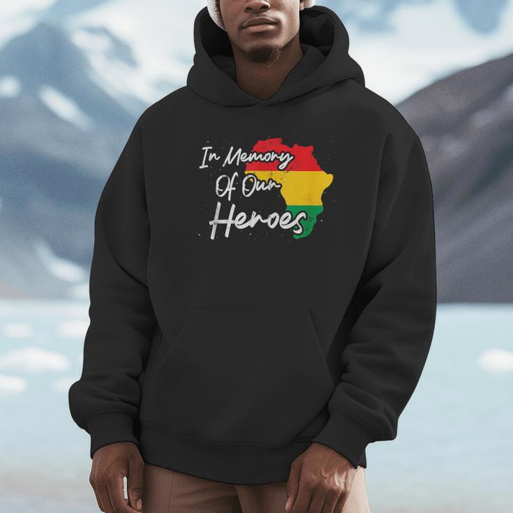 In Memory Of Our Heroes Pride Juneteenth Unisex Hoodie