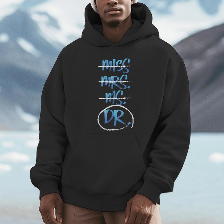Miss Mrs Ms Dr PhD Graduation Tshirt Present For Women Unisex Hoodie