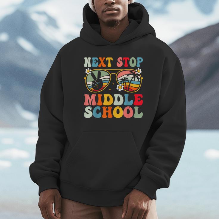Next Stop Middle School Elementary School Graduation 2025 Unisex Hoodie