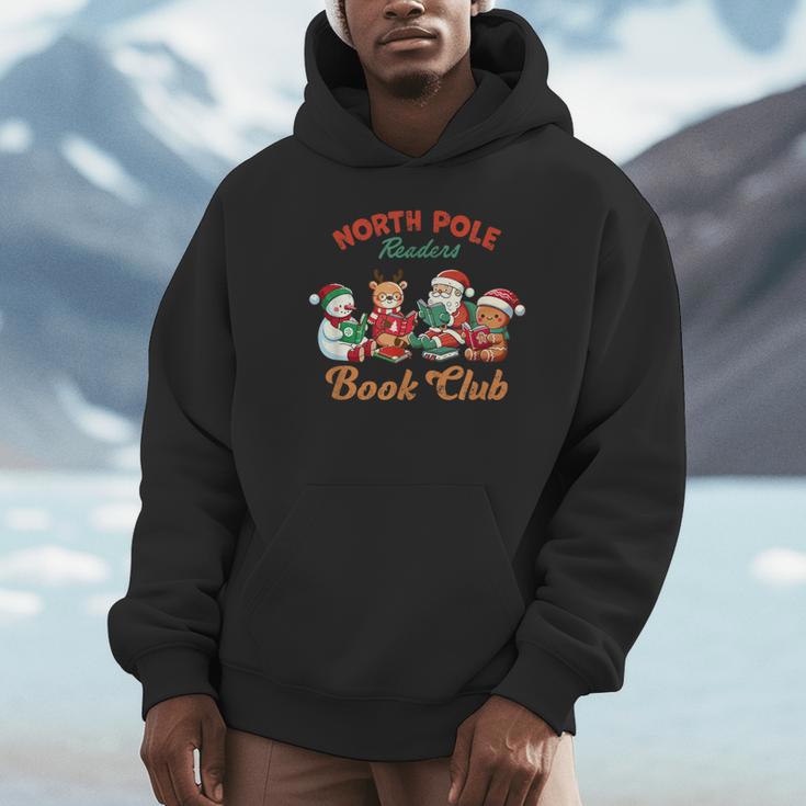 North Pole Readers Book Club Reading Book Christmas Unisex Hoodie