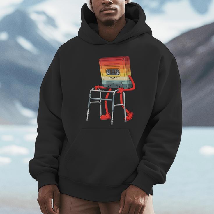 Old Vintage Cassette Tape 70s 80s 80s Outfit Nostalgia Unisex Hoodie
