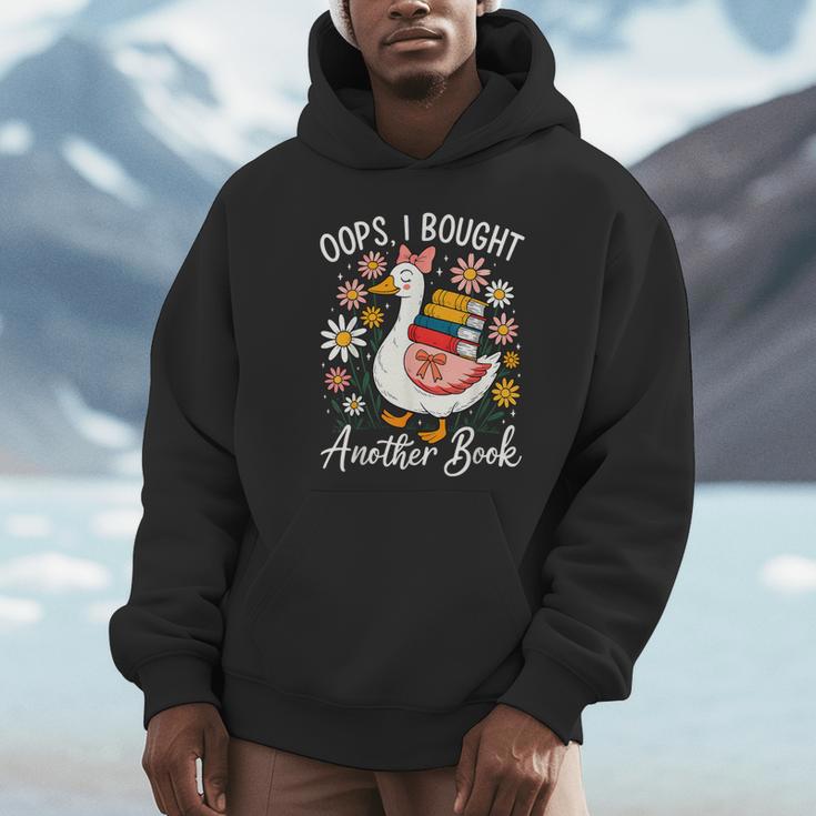 Oops I Bought Another Book Goose Reader Unisex Hoodie