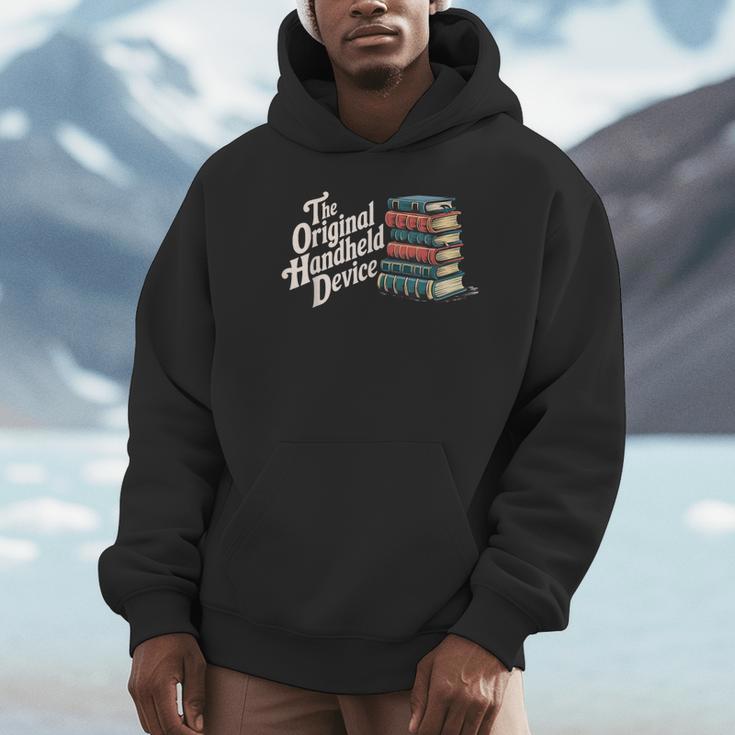 The Original Handheld Device Book Fair Book Lover Unisex Hoodie The Original Handheld Device Book Fair Book Lover Unisex Hoodie