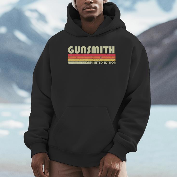 Personal Christmas Retro Vintage Graduation Gunsmith Job Title Profession Birthday Worker Idea Unisex Hoodie
