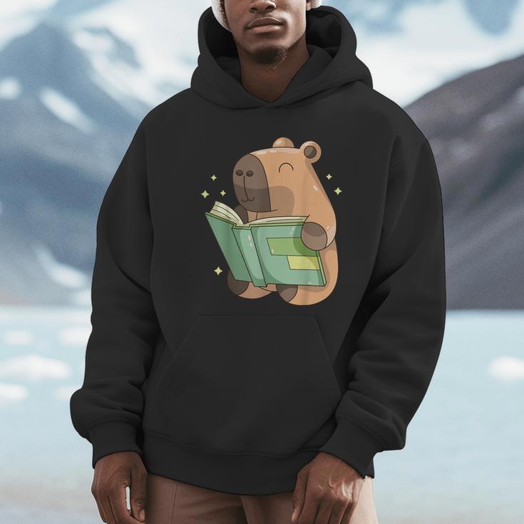 Pet Capybara Is Reading Library Capy Word Book Day Teacher Men Women Kids Unisex Hoodie Pet Capybara Is Reading Library Capy Word Book Day Teacher Men Women Kids Unisex Hoodie