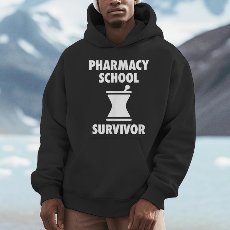 Pharmacy School Survivor PharmD Graduation T-Shirt Unisex Hoodie