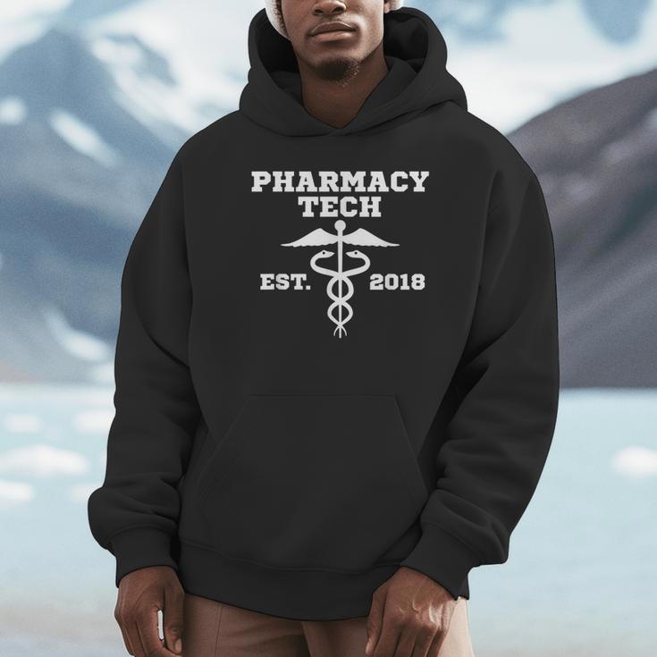 Pharmacy Tech GraduationShirt Student Est 2018 Unisex Hoodie