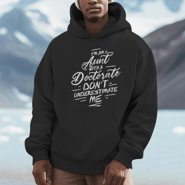 Phd Aunt Shirt Doctorate Graduations Doctoral Unisex Hoodie