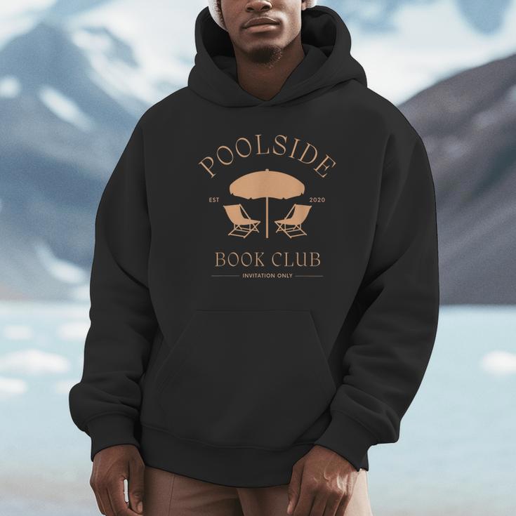 Poolside Book Club Summer Reading Book Lover Swimming Shirt For Men Women Unisex Hoodie