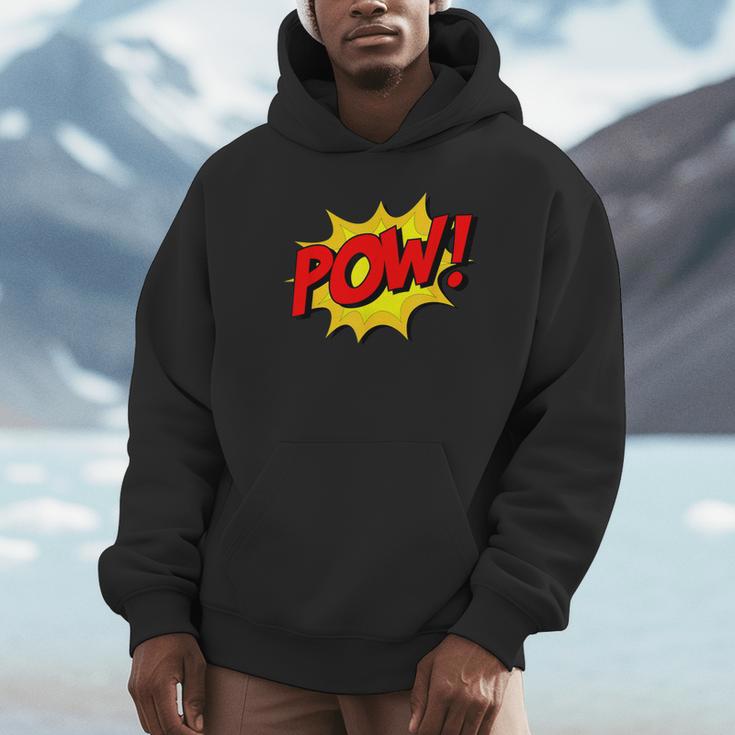 POW -Adults Kids Comic Book Cartoon Pop Art Novelty Sarcastic Unisex Hoodie