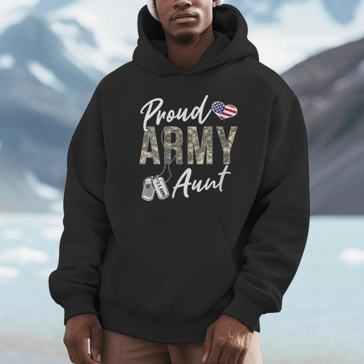 Proud Army Aunt Army Graduation Aunt US Army Aunt Unisex Hoodie