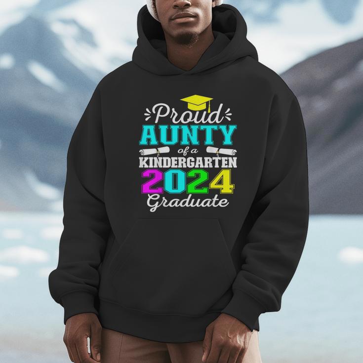 Proud Aunty Of Kindergarten Graduate 2024 Graduation Aunty Unisex Hoodie