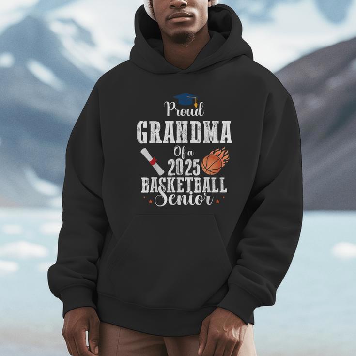 Proud Grandma Of 2025 Basketball Senior Graduation Day Unisex Hoodie